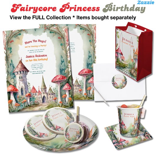 Invitation Fairytale Castle Mariage Fairycore Champignons Mag