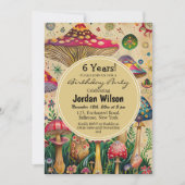 Invitation Fairytale Champhrooms 6e fête d'anniversaire (Devant)