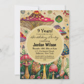 Invitation Fairytale Champhrooms 9e fête d'anniversaire (Devant)