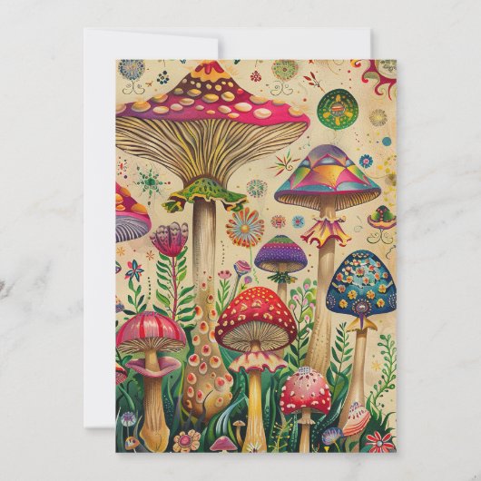 Invitation Fairytale Champhrooms 9e fête d'anniversaire (Dos)