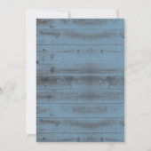 Invitation Fairytale Dusty Blue Grange Mariage Dîner de répét (Dos)