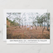 Invitation Fairytale Elegant 5 Photo Enregistrer La Date Mari (Dos)