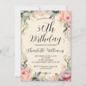Invitation Fairytale Floral 30e anniversaire (Devant)