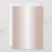 Invitation Fairytale Flower Dome Rose moderne Mariage or (Dos)