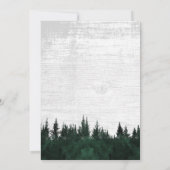 Invitation Fairytale Forest Rabbit Rose & Thorn Fête des mari (Dos)