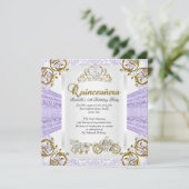 Invitation Fairytale Lavender Quinceanera 15e anniversaire 2 (Debout devant)