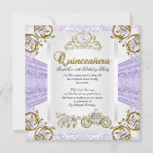 Invitation Fairytale Lavender Quinceanera 15e anniversaire 2 (Devant)