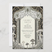 Invitation Fairytale Mariage Fairycore Mushrooms Forest (Devant)