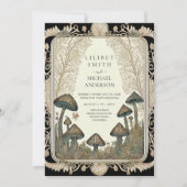 Invitation Fairytale Mariage Fairycore Mushrooms Forest (Devant)