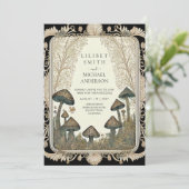 Invitation Fairytale Mariage Fairycore Mushrooms Forest (Debout devant)