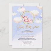 Invitation Fairytale Pink Unicorn Dream | Baby shower virtuel (Devant)