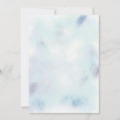 Invitation Fairytale Pony Stars Bleus Ballons Anniversaire (Dos)