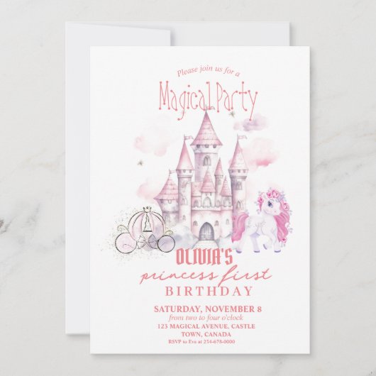 Invitation Fairytale Princess (Devant)