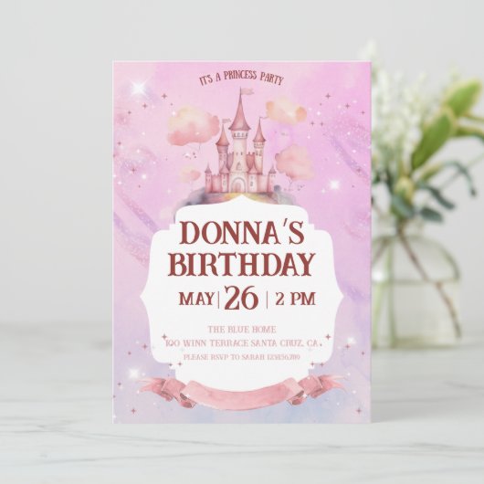 Invitation Fairytale Princess (Debout devant)