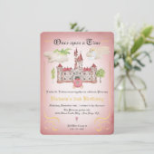 Invitation Fairytale Princess Castle (Debout devant)