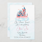 Invitation Fairytale Princess Castle (Devant / Derrière)