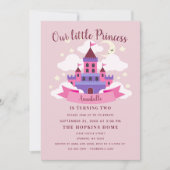 Invitation Fairytale Princess Castle Girls Anniversaire (Devant)