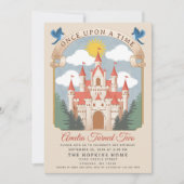 Invitation Fairytale Princess Castle Girls Anniversaire (Devant)