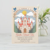 Invitation Fairytale Princess Castle Girls Anniversaire (Debout devant)