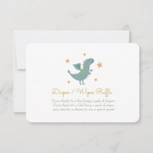Invitation Fairytale Princess Diaper / Wipes Raffle Card