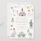 Invitation Fairytale Princess Dragon Girl Anniversaire (Devant)