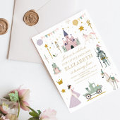 Invitation Fairytale Princess Dragon Girl Anniversaire