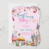 Invitation Fairytale Princess Fille Anniversaire Fairycore (Devant)