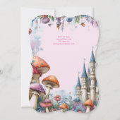 Invitation Fairytale Princess Fille Anniversaire Fairycore (Dos)