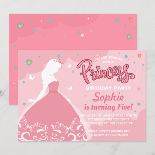 Invitation Fairytale Princess Girl Anniversaire de enfant Par