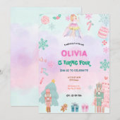 Invitation Fairytale Princess Girl Birthday (Devant / Derrière)