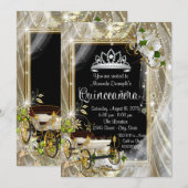 Invitation Fairytale Princess Quinceañera (Devant / Derrière)