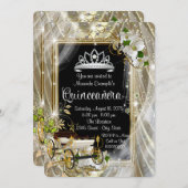 Invitation Fairytale Princess Quinceañera (Devant / Derrière)