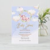 Invitation Fairytale Rose Unicorn Dream Cloud | BABY SHOWER (Debout devant)
