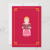 Invitation Fairytale Stories Fille fête d'anniversaire (Dos)