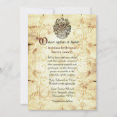 Invitation Fairytale Unicorn Crest Mariage (Devant)
