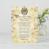 Invitation Fairytale Unicorn Crest Mariage (Debout devant)