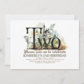 Invitation Fairytale Unicorn Dragon Magic Castle 2e anniversa (Devant)
