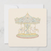 Invitation Fairytale Vintage Amusement Park Anniversaire (Dos)