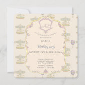 Invitation Fairytale Vintage Amusement Park Anniversaire (Devant)