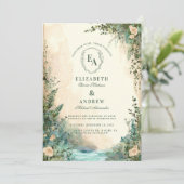 Invitation Fairytale Woodland Outdoor Boho Mariage (Debout devant)