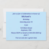 Invitation Fais la fête, c'est un événement exceptionnel (Dos)