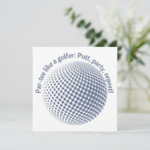 Invitation Fais la fête comme un golfeur (Debout devant)