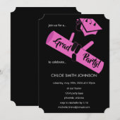 Invitation Fais la fête ! Pink2 (Devant / Derrière)