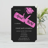 Invitation Fais la fête ! Rose (Debout devant)