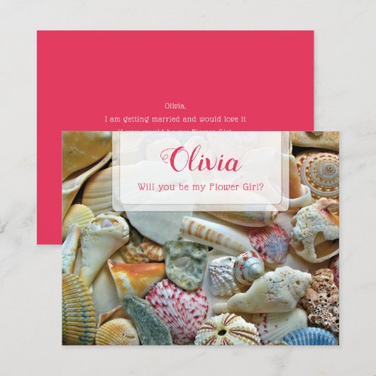 Invitation Fais-moi l'honneur d'être ma demoiselle d'honneur  (Devant / Derrière)