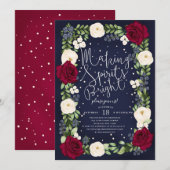 Invitation Faisant à spiritueux la fête de vacances (Devant / Derrière)