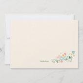 Invitation faisante le coin de fleuron (Dos)