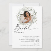 Invitation Faisceaux de verdure d'eucalyptus Photo Shower de  (Devant)
