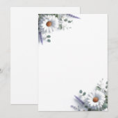 Invitation Faisceaux et lavande (Devant / Derrière)