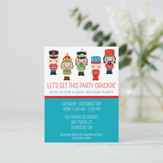 Invitation Faisons craquer cette fête ! Nutcracker (Debout devant)